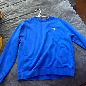 blue nike crewneck